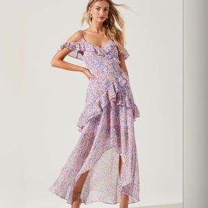 ASTR The Label Pemberley Floral High Low Dress